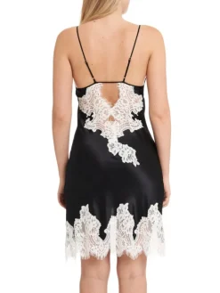 Seide Neglige MAILIN Satin von Gattina mit Spitze