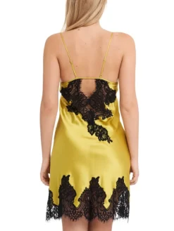Seide Neglige MAILIN Satin von Gattina mit Spitze
