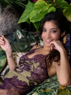 Seide Neglige NYMPHE No. 3 kurz exklusiv Marjolaine