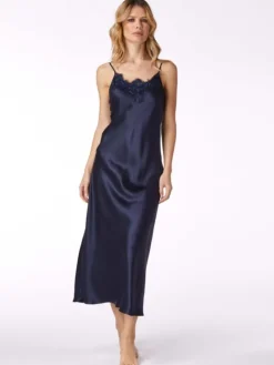 Seide Neglige PATRICIA lang von Vivis