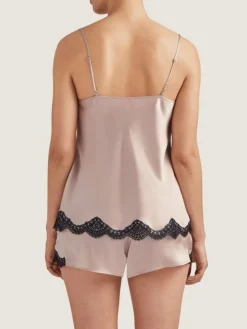 Seide Shorts TOI MON AMOUR altrosa-schwarz von Aubade