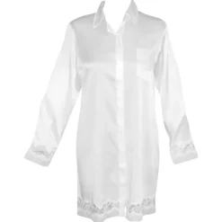 Seide Sleepshirt MAGIC MOMENTS weiss oder blau von Gattina