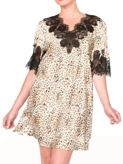 Seide Sleepshirt ST. ELM mit Spitze von Gattina