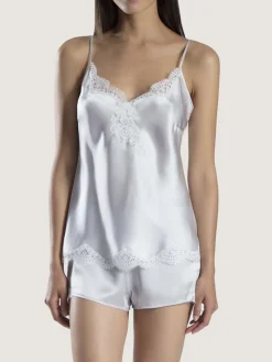 Seide Top SOIE D´AMOUR mit Spitze von Aubade