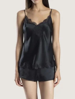 Seide Top SOIE D´AMOUR mit Spitze von Aubade