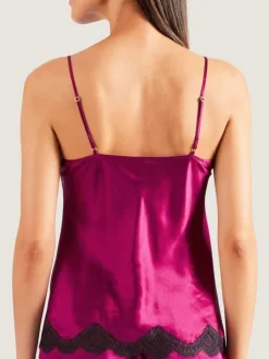 Seide Top SOIE D´AMOUR mit Spitze von Aubade