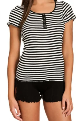 Seide-Baumwolle T-Shirt ARONA gestreift Gattina