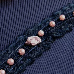 Seide-Baumwolle T-Shirt FIOCCA flieder oder blau von Gattina