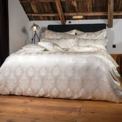 Seidenbettwäsche DAMASK NATUR Seidenweber Collection