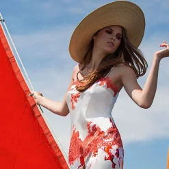 Seiden-Longtop JARDIN mit Spitze von Marjolaine