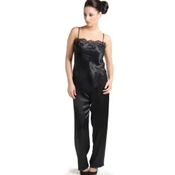 Seiden-Longtop JARDIN mit Spitze von Marjolaine