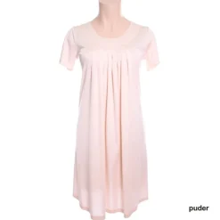 Seidenmix Wirkseide Kurzarm Nachthemd ADELAIDE Nr. 3 von Nightdreams