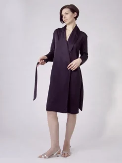 Seidenmix Wirkseide Kurz-Morgenmantel ADELAIDE von Nightdreams