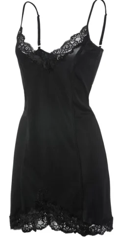 Seidennachthemd Wirkseide kurz TAHITI mit Spitze von Gattina