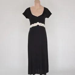 Seidennachtkleid mit Spitze TAHITI von Gattina