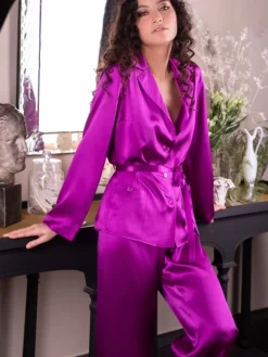 Seidenpyjama SOIE UNIE uni Marjolaine