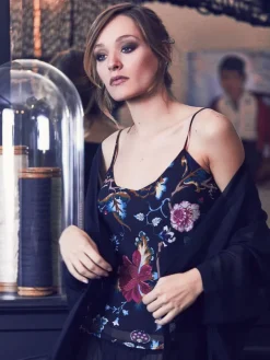 Seidentop 100% Seide FIDJI MOUSSELIN uni Marjolaine