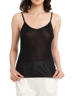 Seidentop aus 100% Wirkseide PURE schwarz oder weiss von Gattina