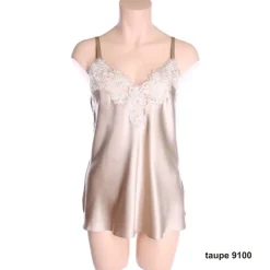 Seidentop CHARMING EMBROIDERY aus 100% Seide von Luna di Seta