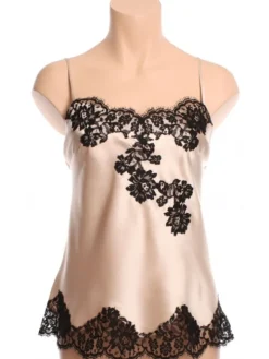 Seidentop FLAVIA mit Spitze Marjolaine