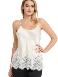 Seidentop MAILIN Satin mit Spitze von GATTINA