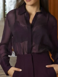 Seidenvoile Hemdbluse VARIATIONS DESIR von Lise Charmel