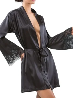 Seta Superior Morgenmantel SUPERBO von Cotton Club mit Seide