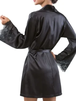 Seta Superior Morgenmantel SUPERBO von Cotton Club mit Seide