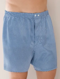 Silk Nightwear 100% Seide Herren BOXERSHORTS PRINT von Zimmerli