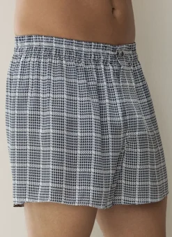 Silk Nightwear 100% Seide Herren BOXERSHORTS PRINT von Zimmerli