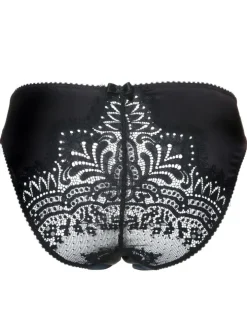 Slip BLACK SWAN mit Spitze uni von Prelude Milano