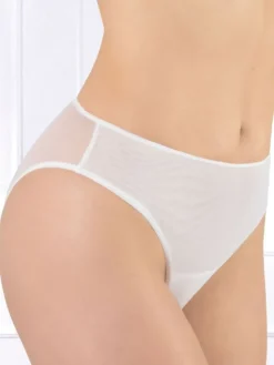 Slip LORETTA Microtüll uni von Cotton Club Rubino