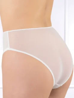 Slip LORETTA Microtüll uni von Cotton Club Rubino