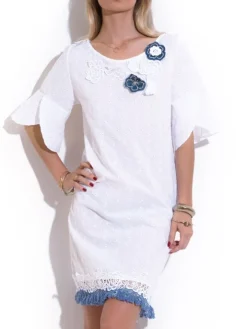 Sommerkleid mit Lochstickerei FIORI von Chiara Fiorini