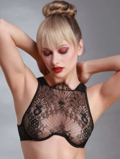 Spitze Fantasy BH Crystal schwarz von Prelude Milano