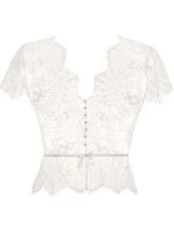 Spitze Kurzarm Top von Prelude Milano