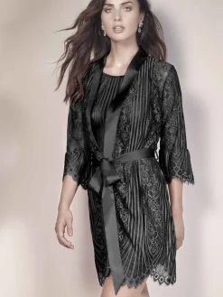 Spitze Morgenmantel JOSEPHINE von Escora