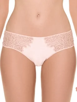 Spitzenslip mit Seide WEDDING puder-rosa von Ritratti