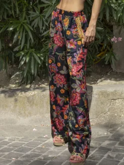 Strandhose mit Seide DAFNE von Laetitia Beachwear