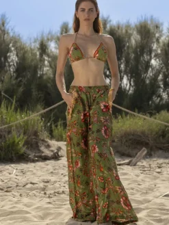 Strandhose mit Seide DAFNE von Laetitia Beachwear