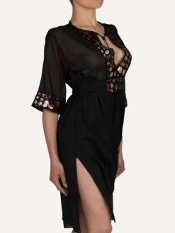 Strandkaftan FRESIA mit Pailletten von Cotton Club Mare