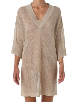 Strandkleid LIPARI in gold von Ritratti Mare