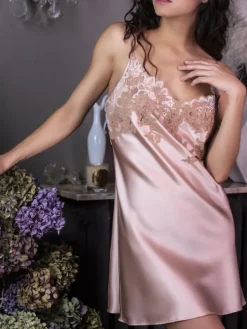 Stretchseide Nachthemd NINA kurz Marjolaine