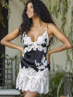 Stretchseide Nuisette kurz RUBY von Marjolaine