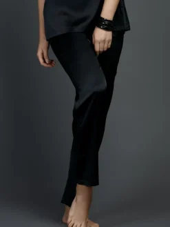 Stretchseide Pyjamahose SEDUZIONE DI SETA von Gattina