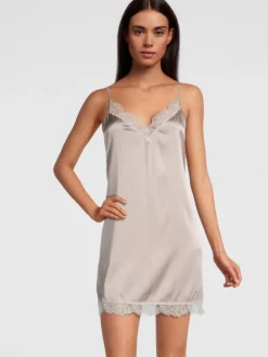 Stretchseide SEIDENNEGLIGE mit Spitze von Oscalito