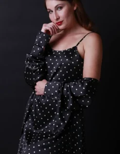 Stretchseide Spaghettiträger-Nachthemd MIO CUORE kurz Gattina