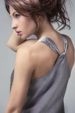 Stretchseide Trägernachthemd PROFUMO D'ORO von Gattina