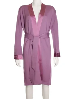 Strickjacke ISOLDE malve von Paolucci mit Wolle