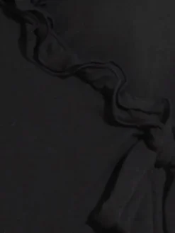 Strickjäckchen schwarz von Chiara Fiorini mit Wolle